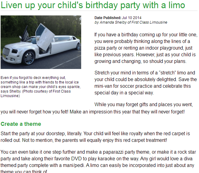 Hiring Limo Service for Your Birthday Paying It All Forward