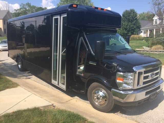 Party Bus Rental Exterior Indianapolis